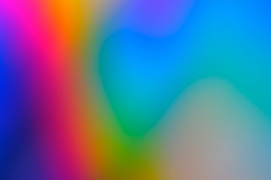 Rainbow colors